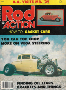 ROD ACTION 1981 AUG - GASKET CARE, TOP CHOP, VEGA STEERING, OIL LEAKS, BRACKETS